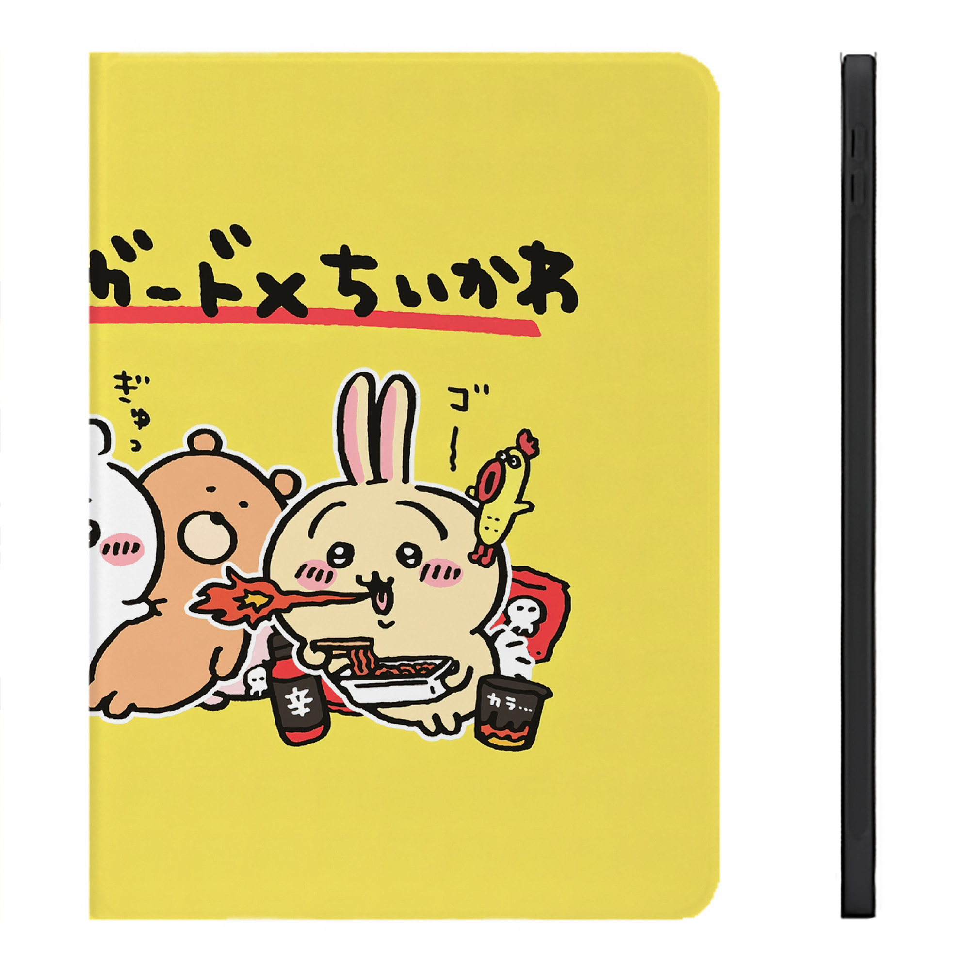 （画像用） ちいかわ Chii-kawa IPadケース ペンホルダー付き ブックスタイルデザイン